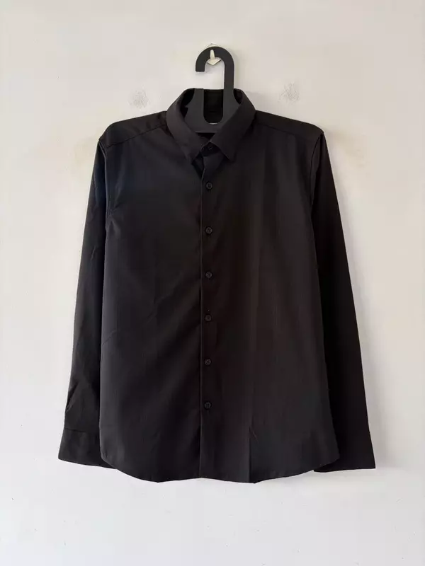 Noir luxe self-designer shirt