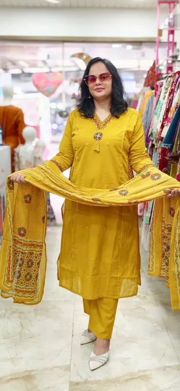 Kurta Pant Dupatta Set