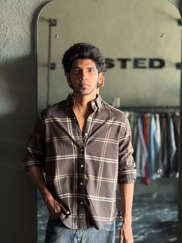 Cocoa brown & sand flannels