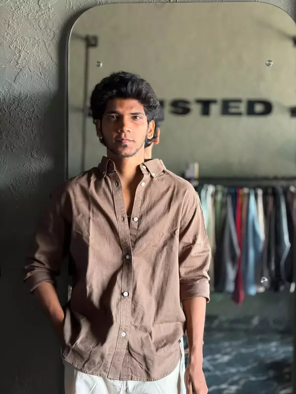 Cocoa earth linen shirt