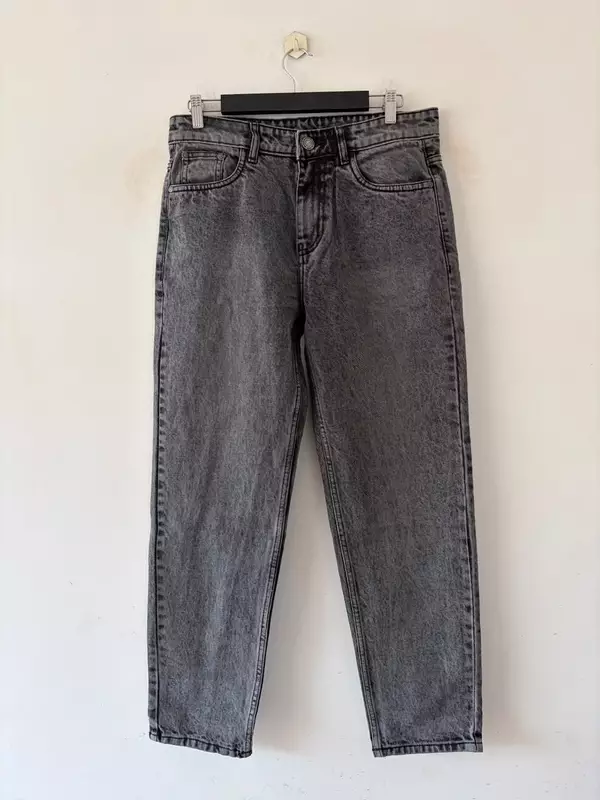 Graphite mist momfit jeans