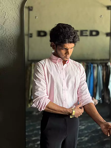 Soft pink oxford shirt