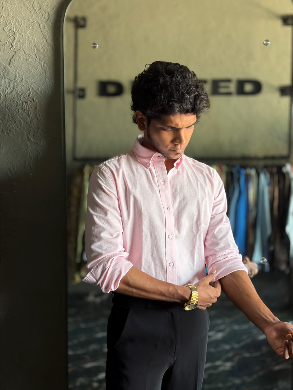 Soft pink oxford shirt