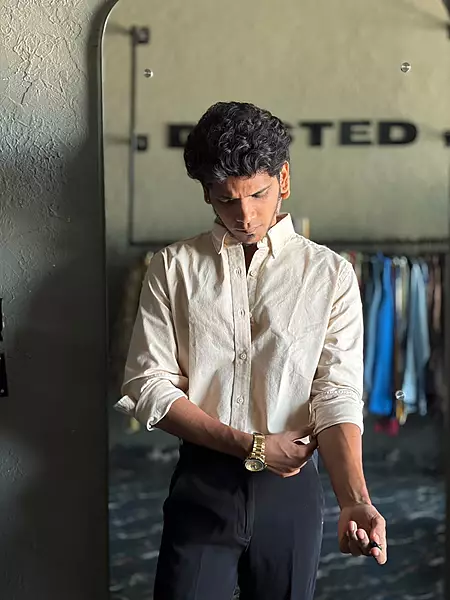 Sandstone oxford shirt