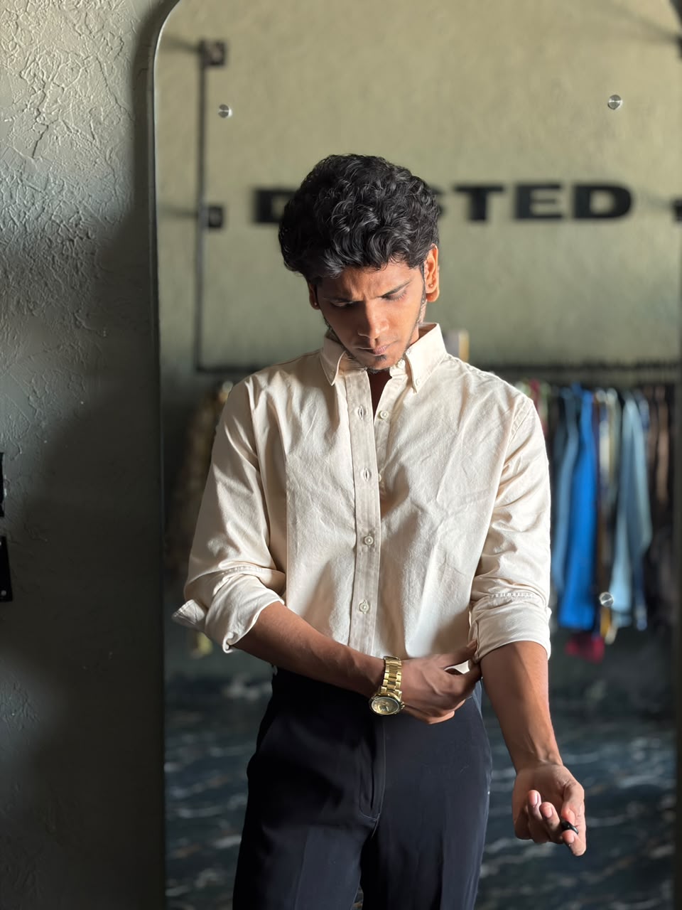Sandstone oxford shirt