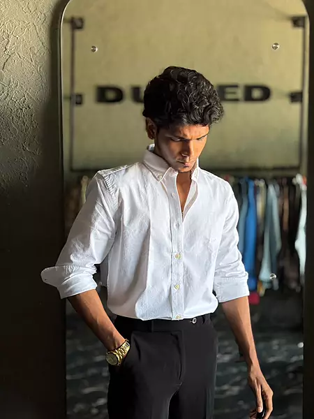 Frost white oxford shirt