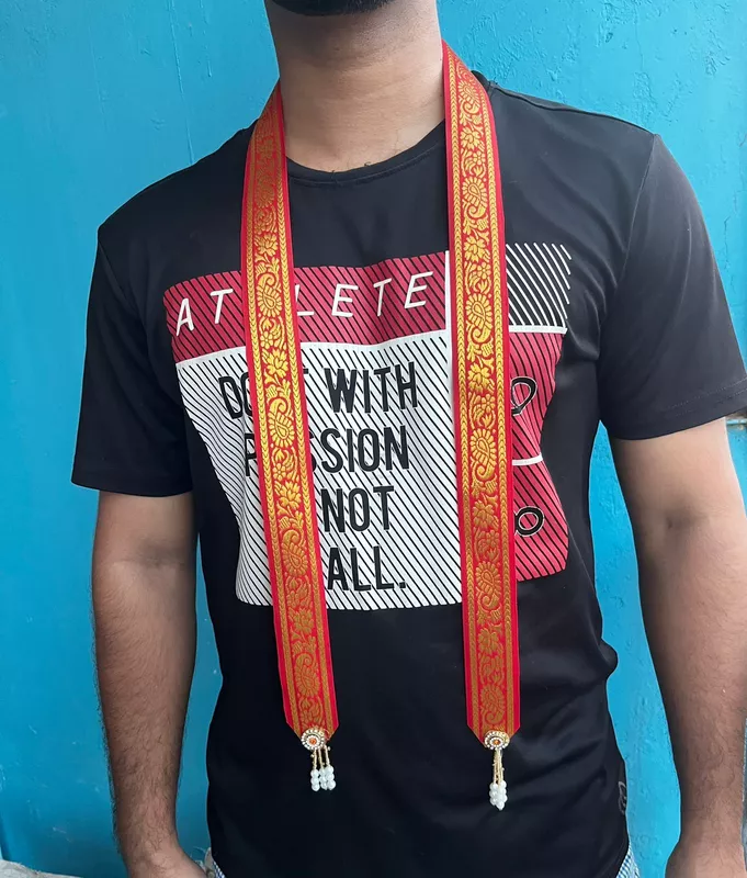 Banarasi Welcome Swagat Dupatta for Barati