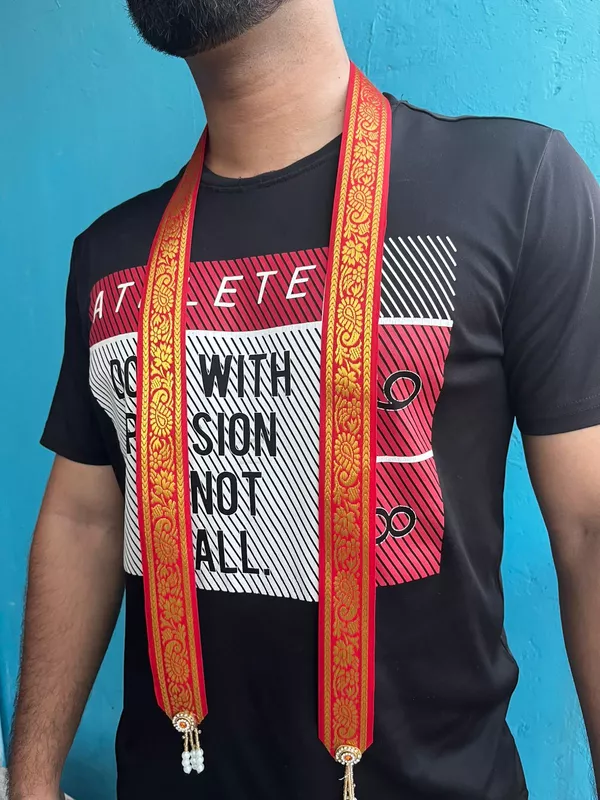 Banarasi Welcome Swagat Dupatta for Barati