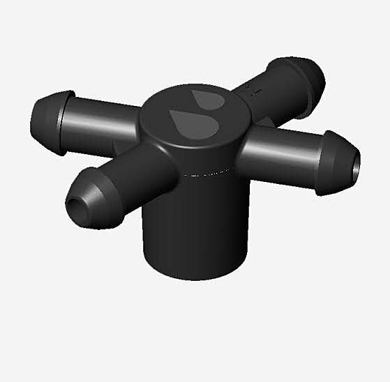 MANIFOLD 4 OUT 3X5MM FLAT