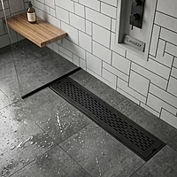 Dazzel Shower Drain Channel SS-304 (Black)