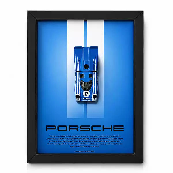 Porsche Die Cast Car Frame
