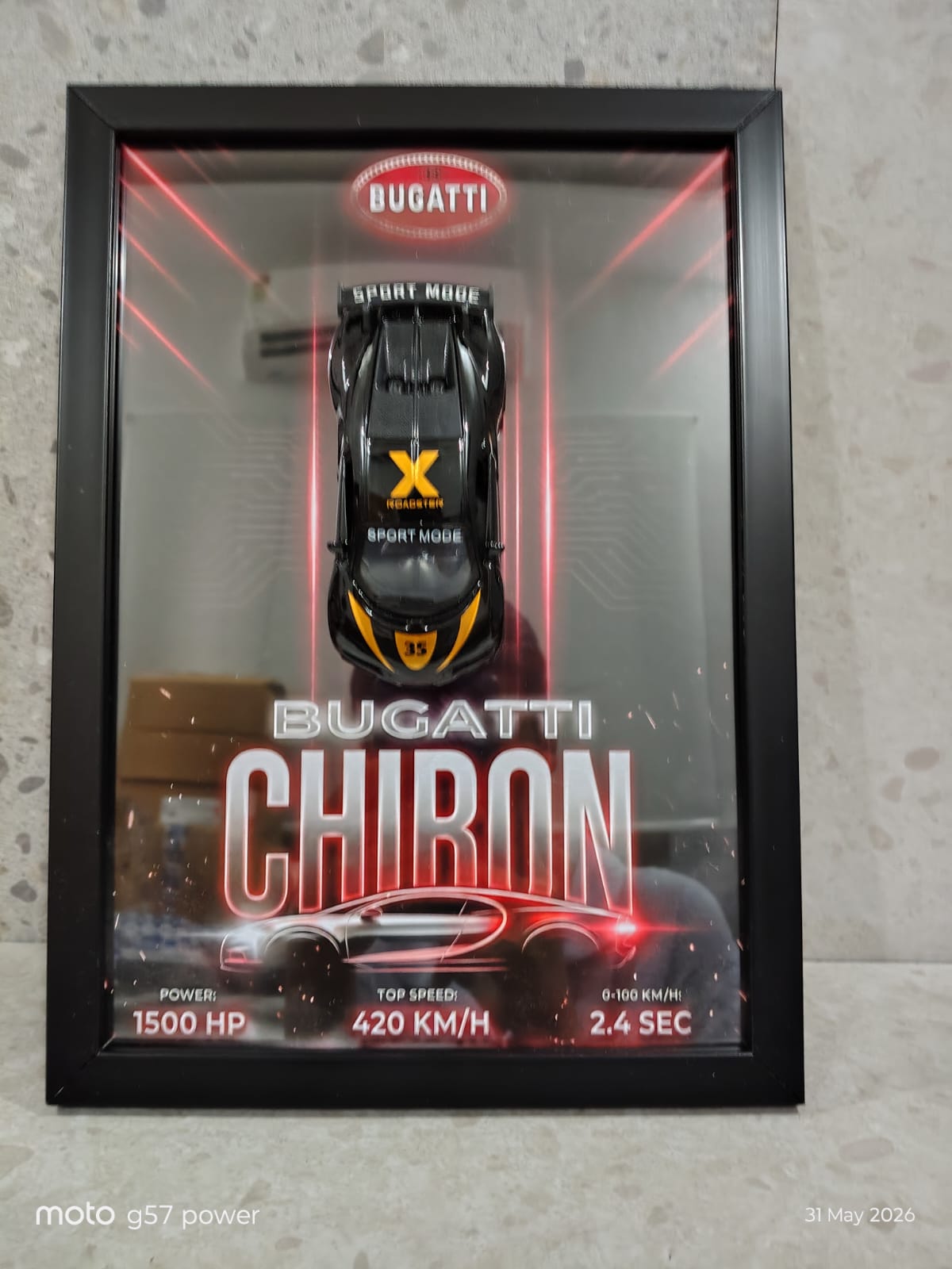 Bugatti Chiron Die Cast Frame