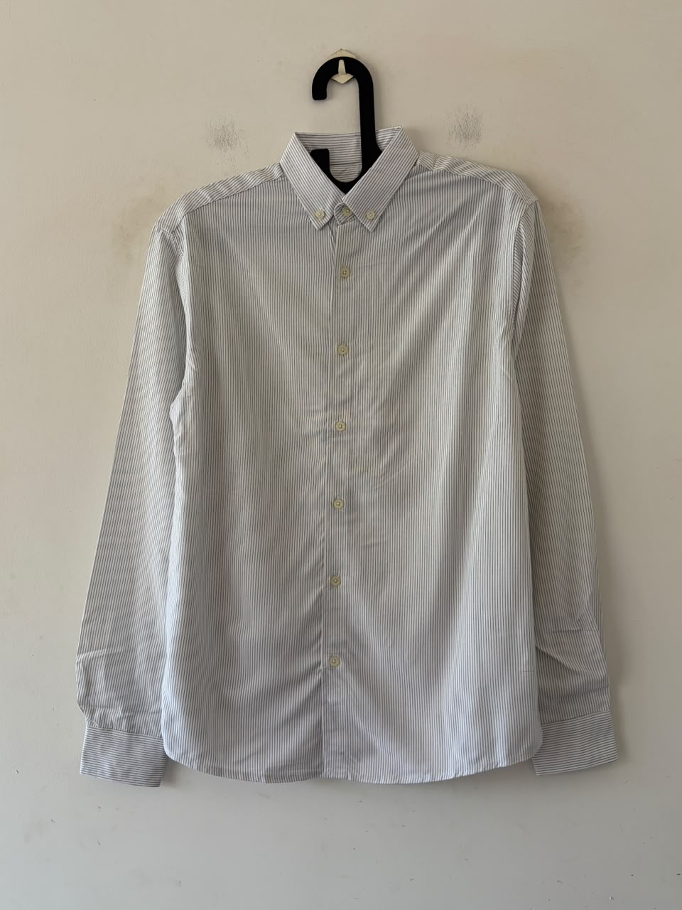 Frost white pin stripes shirt