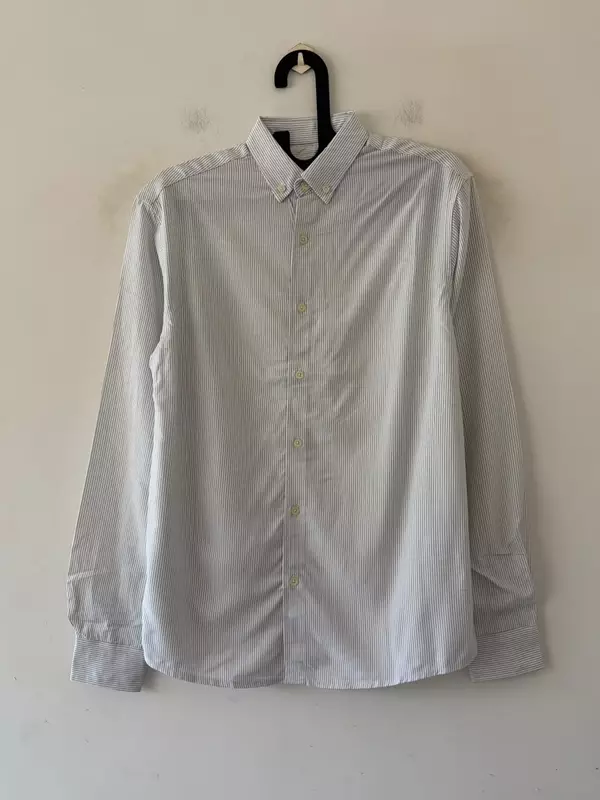 Frost white pin stripes shirt