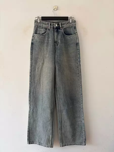 Ash blue vintage straight fit jeans