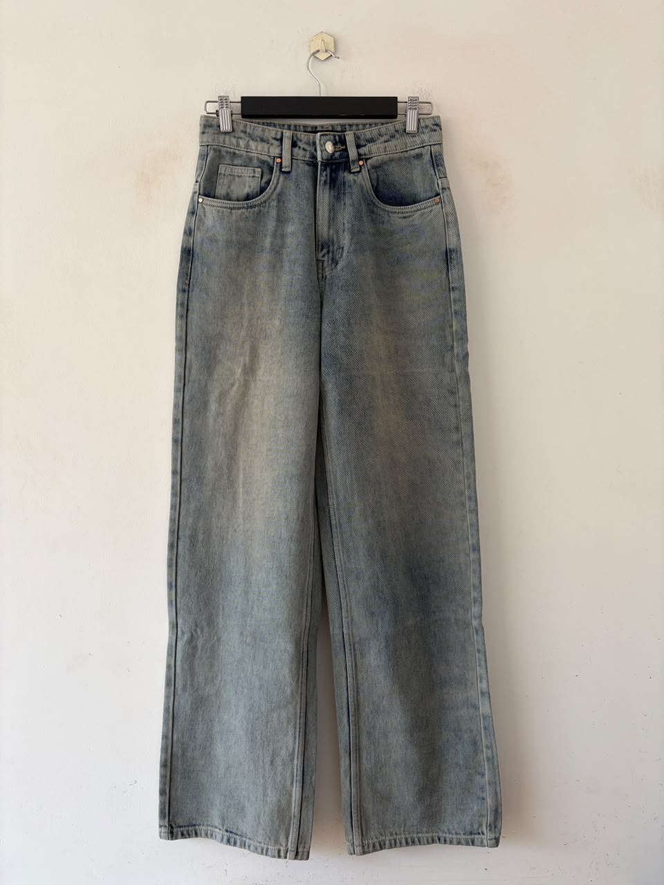 Ash blue vintage straight fit jeans