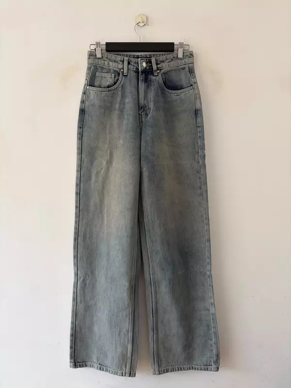 Ash blue vintage straight fit jeans