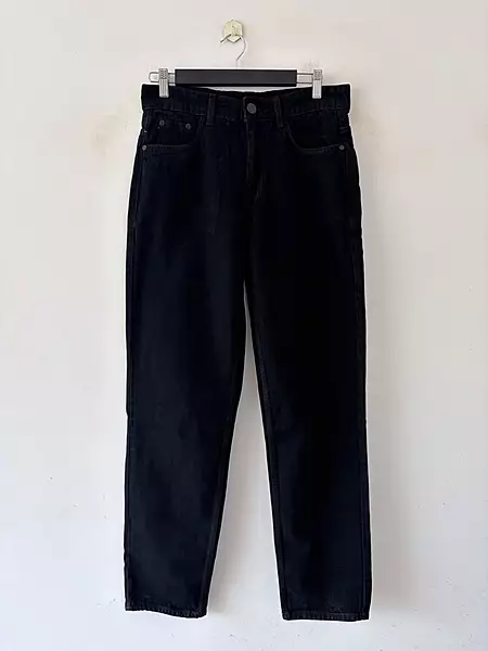 Jet black momfit jeans
