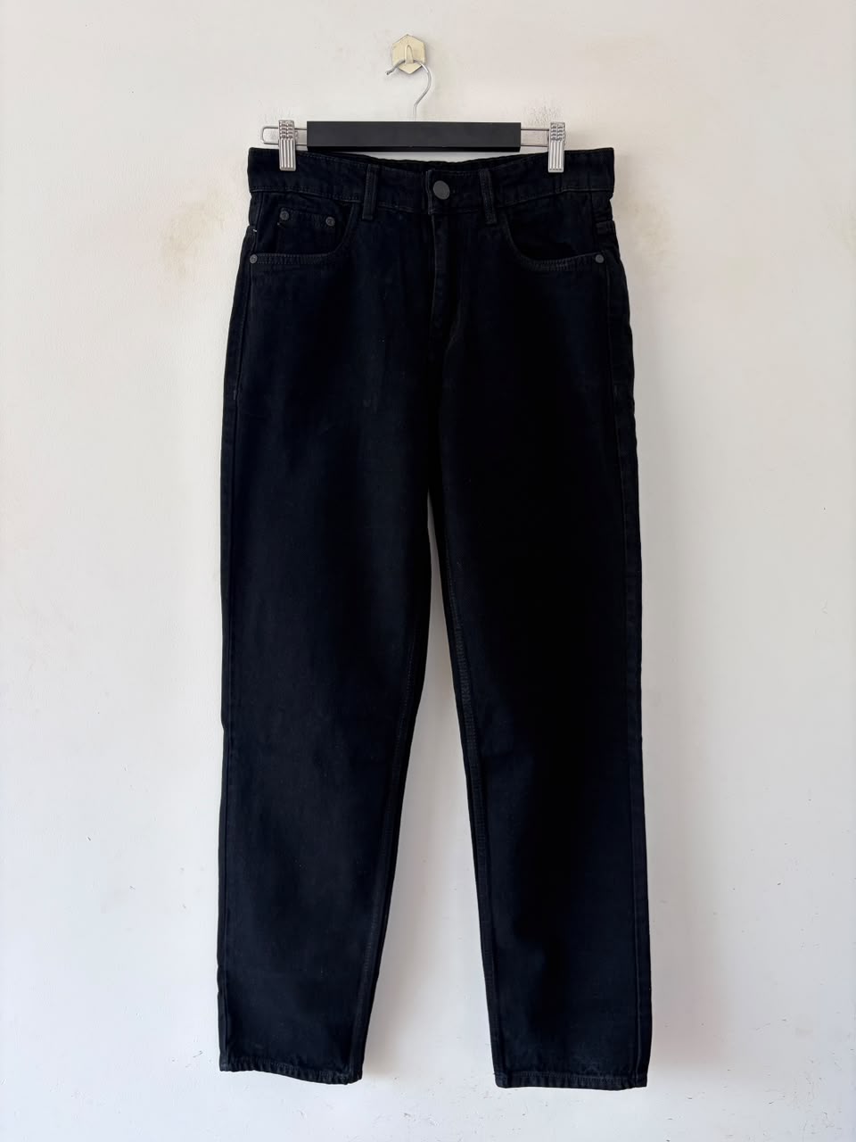 Jet black momfit jeans