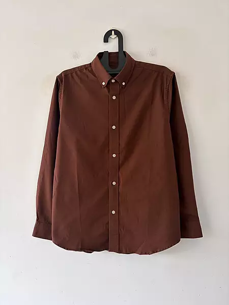 Honey brown oxford shirt