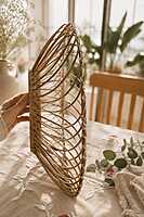 Handwoven Oval Bamboo Fruit Tray/Basket,Eco-Fridendly Kitchen &Table Decor