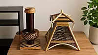 Traditional Bamboo Hut Design Pavilion  Lamp