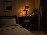 Traditional Bamboo Hut Design Pavilion  Lamp