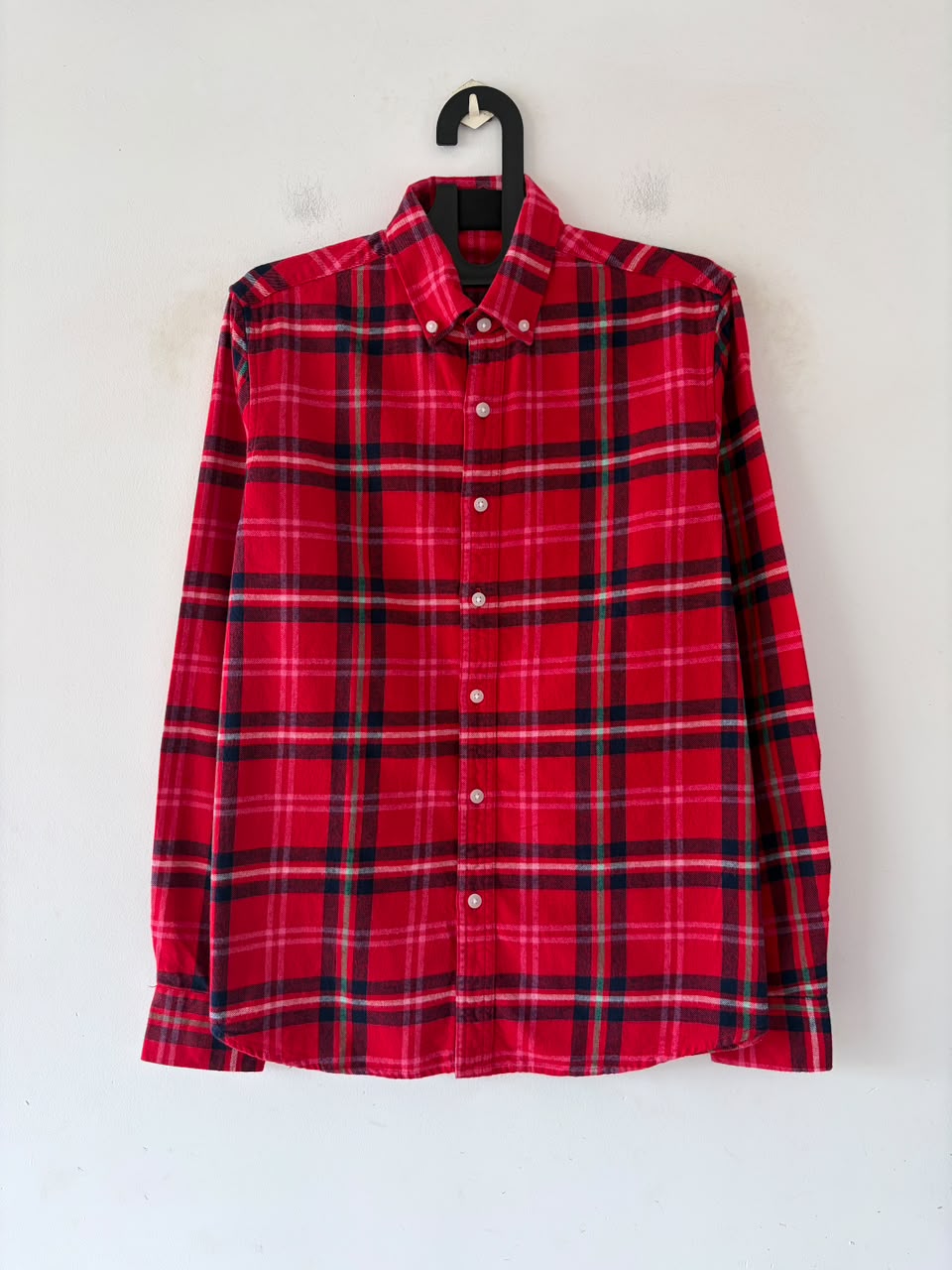 Crimson red & obsidian flannels