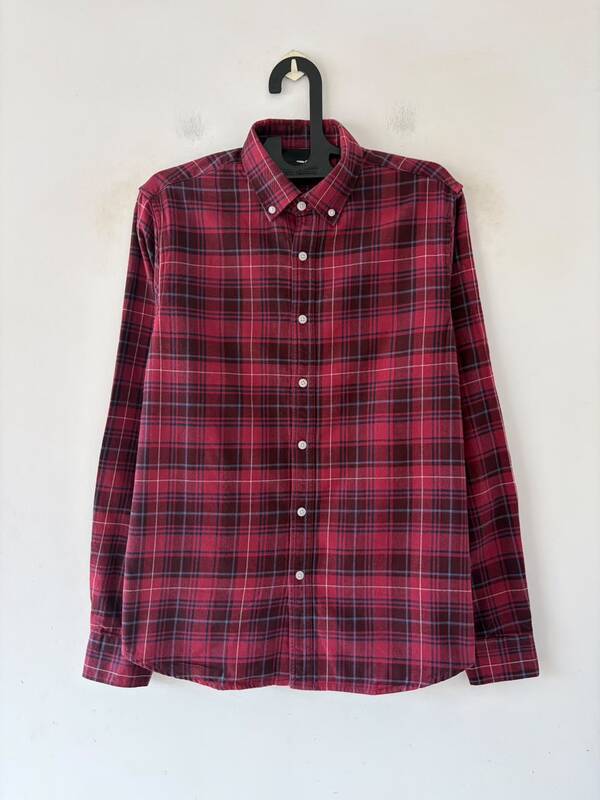 Ruby red & midnight blue flannels