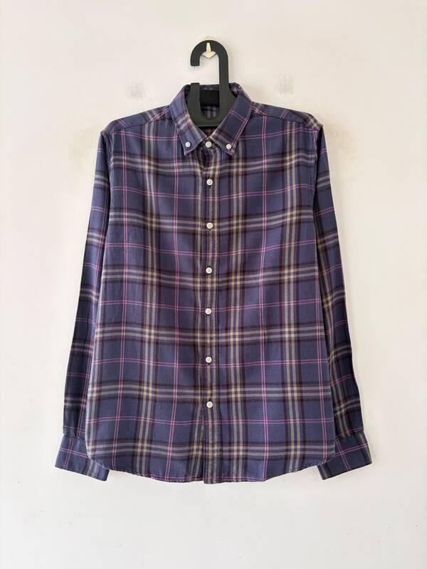 Plum violet & taupe flannels