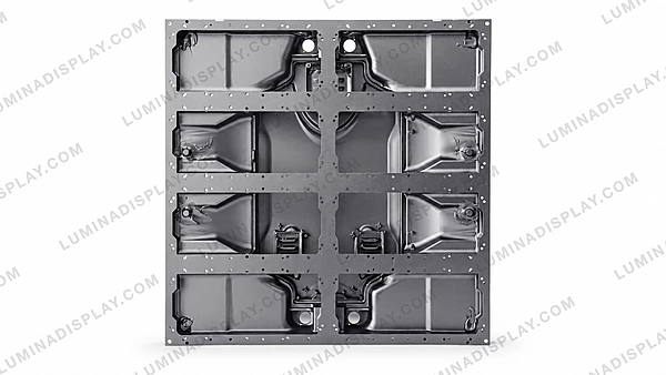 Aluminium diecast outdoor rental LED cabinet 640 x 640 mm, back service – Lumina Display Systems
