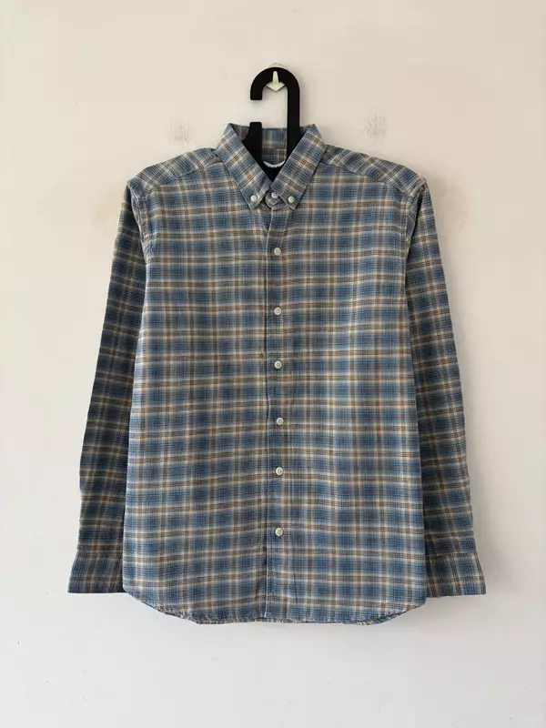 Steel blue & sand flannels