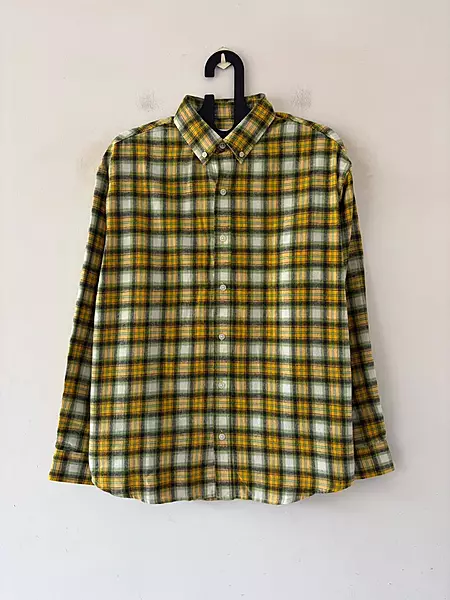 Amber yellow & forest flannels