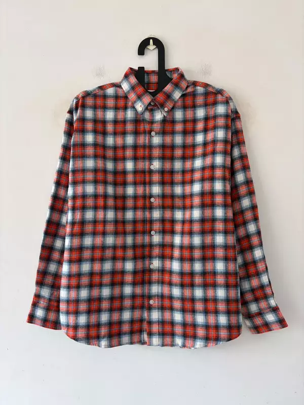 Scarlet red & frost flannels
