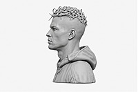 Cristiano Ronaldo 3D Printed Sculpture Bust – Premium Collectible Display Piece Cristiano Ronaldo 3D Printed Sculpture Bust – Premium Collectible Display Piece