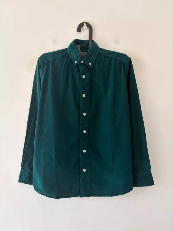 Emerald corduroy shirt