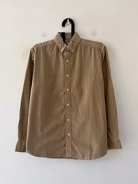 Deep beige corduroy shirt