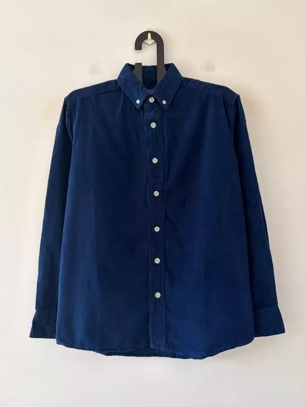 Royal blue corduroy shirt