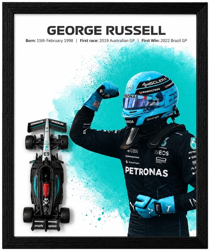 George Russell's F1 Die Cast Frame