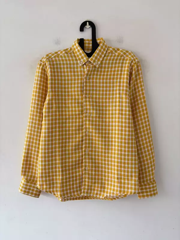 Mango textured check shirt