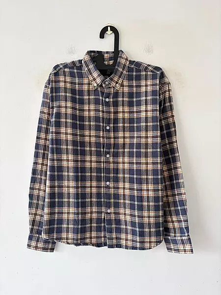 Navy blue & chestnut flannels