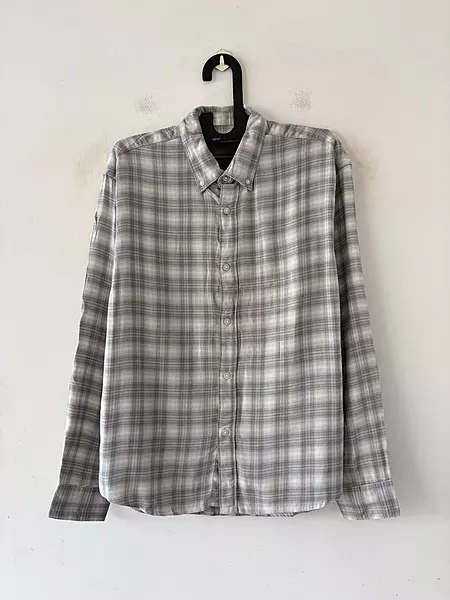Silver grey & pearl flannels