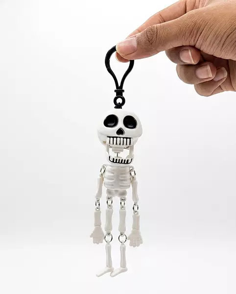 Mini Skeleton Keychain with Movable Joints