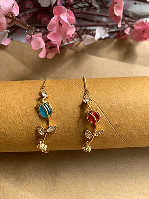 Luxury Gold Plated Tulip Motif Bracelet Luxury Gold Plated Tulip Motif Bracelet