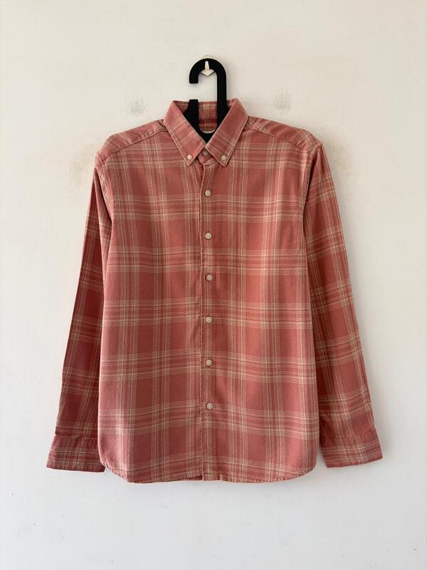 Terracotta & dune beige flannels