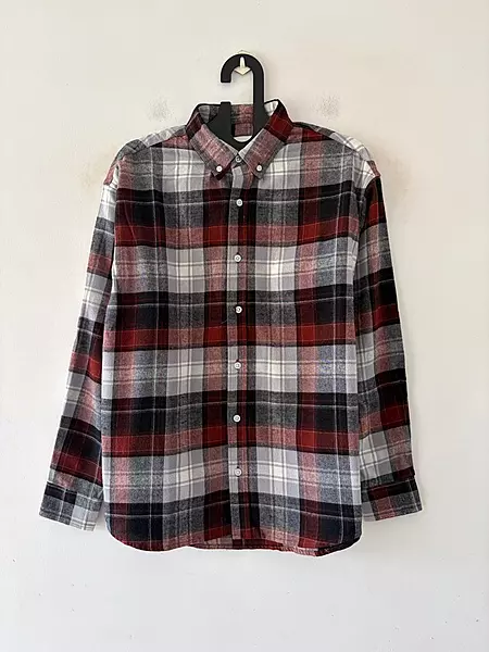 Garnet red & ash flannels