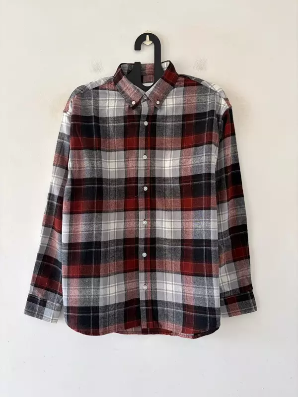 Garnet red & ash flannels