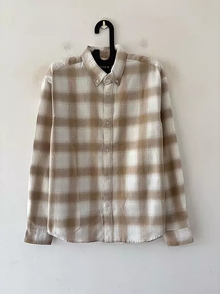Sand beige & ivory flannels
