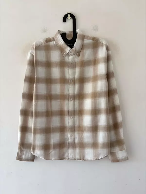Sand beige & ivory flannels