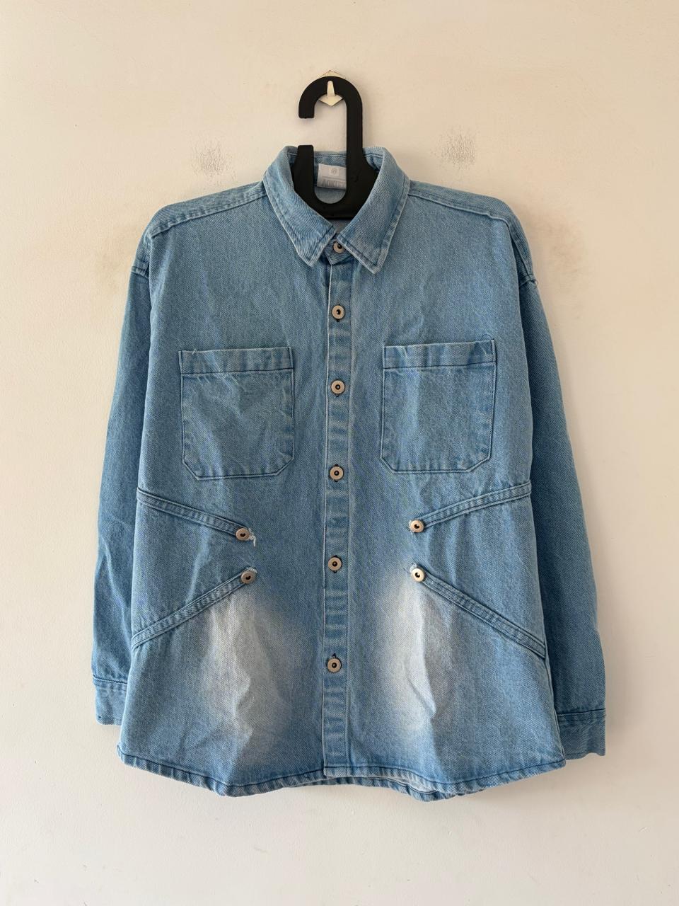 Sky fade denim shirt